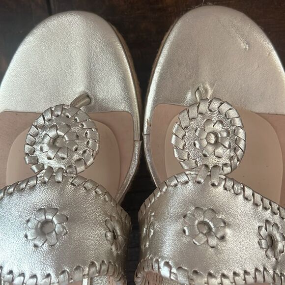 Jack Rogers Espadrille Slide Wedge Sandals Size Womens 8.5 - Picture 13 of 14